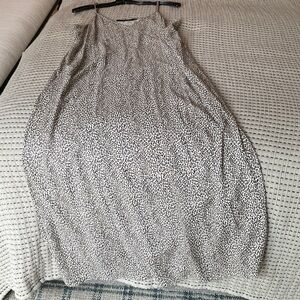 Jenni Kayne Black and White Spotted Dress